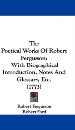 the poetical works of robert fergusson_cover