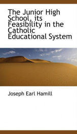 the junior high school its feasibility in the catholic educational system_cover