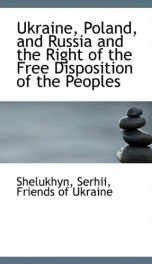 ukraine poland and russia and the right of the free disposition of the peoples_cover