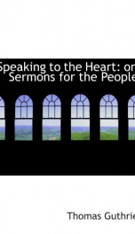 speaking to the heart or sermons for the people_cover
