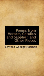 poems from horace catullus and sappho and other pieces_cover