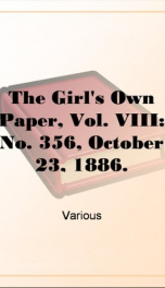 The Girl's Own Paper, Vol. VIII: No. 356, October 23, 1886._cover