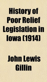 history of poor relief legislation in iowa_cover