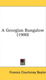 a georgian bungalow_cover