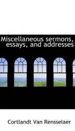 miscellaneous sermons essays and addresses_cover