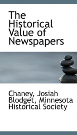 the historical value of newspapers_cover
