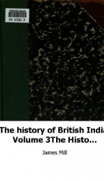 the history of british india volume 3_cover