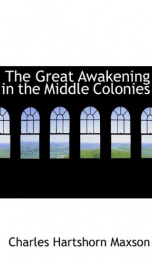 the great awakening in the middle colonies_cover