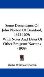 some descendants of john norton of branford 1622 1709_cover