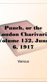 Punch, or the London Charivari, Volume 152, June 6, 1917_cover