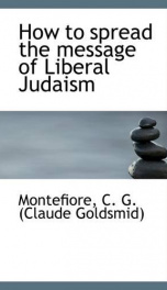 how to spread the message of liberal judaism_cover