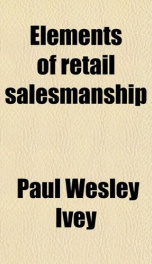 elements of retail salesmanship_cover