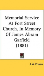 memorial service at fort street church in memory of james abram garfield_cover