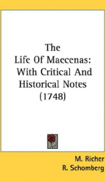 the life of maecenas with critical and historical notes_cover