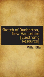 sketch of dunbarton new hampshire_cover