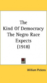 the kind of democracy the negro race expects_cover