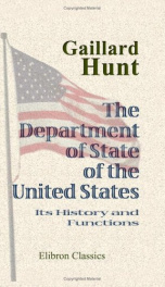 the department of state of the united states its history and functions_cover