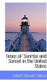 times of sunrise and sunset in the united states_cover