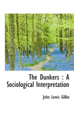 the dunkers a sociological interpretation_cover