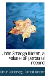 john strange winter a volume of personal record_cover