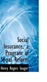 social insurance a program of social reform_cover