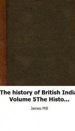the history of british india volume 5_cover