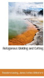 autogenous welding and cutting_cover