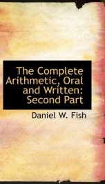 the complete arithmetic oral and written second part_cover