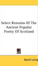 select remains of the ancient popular poetry of scotland_cover