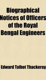 biographical notices of officers of the royal bengal engineers_cover