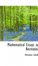 mathematical essays and recreations_cover