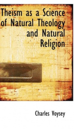 theism as a science of natural theology and natural religion_cover