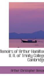 Memoirs of Arthur Hamilton, B. A. Of Trinity College, Cambridge_cover