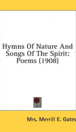 hymns of nature and songs of the spirit poems_cover