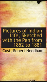 pictures of indian life sketched with the pen from 1852 to 1881_cover