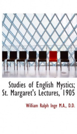 studies of english mystics st margarets lectures 1905_cover