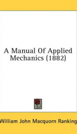 a manual of applied mechanics_cover