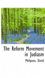 the reform movement in judiasm_cover