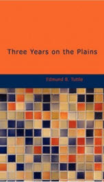 Three Years on the Plains_cover