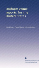 uniform crime reports for the united states_cover