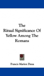 the ritual significance of yellow among the romans_cover