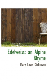 edelweiss an alpine rhyme_cover