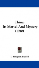 china its marvel and mystery_cover