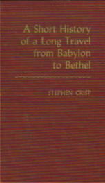 A Short History of a Long Travel from Babylon to Bethel_cover