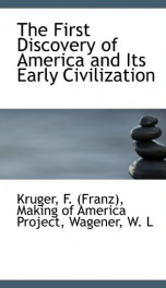 the first discovery of america and its early civilization_cover