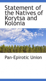 statement of the natives of korytsa and kolonia_cover