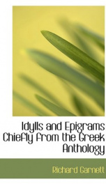 idylls and epigrams chiefly from the greek anthology_cover