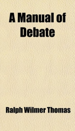 a manual of debate_cover