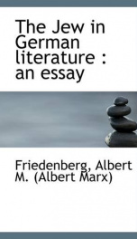 the jew in german literature an essay_cover