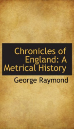 chronicles of england a metrical history_cover